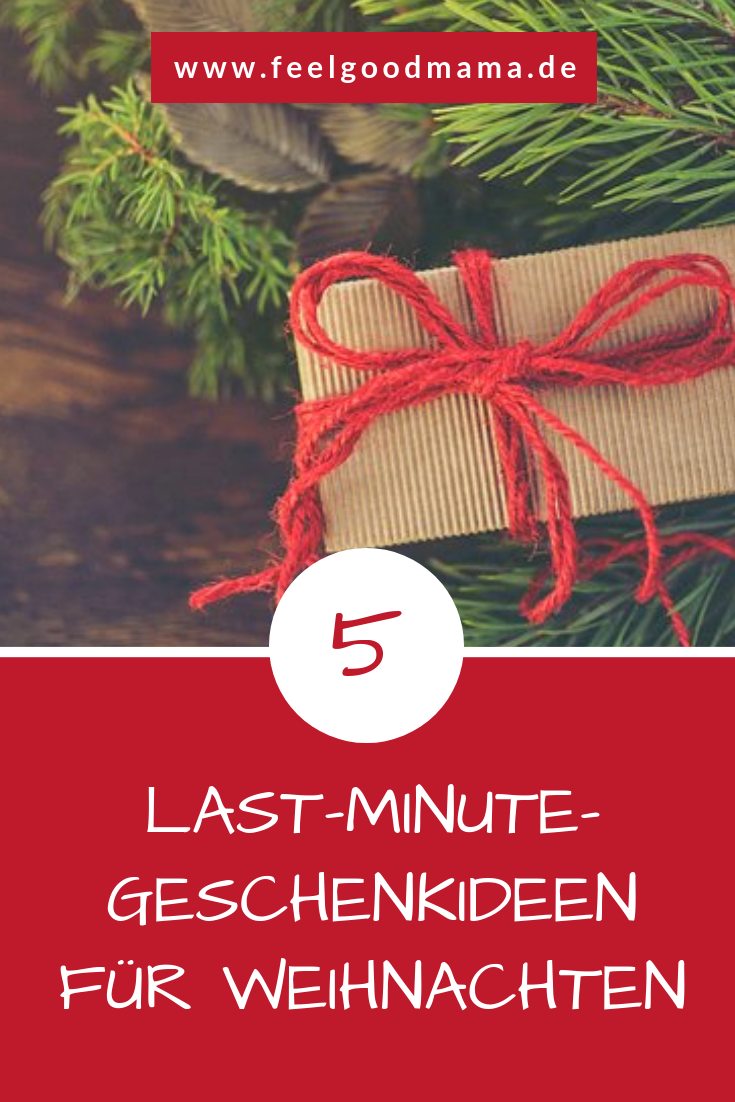 Heiligabend steht vor der Tür und du hast noch nicht alle Geschenke zusammen? 5 Last-Minute-Geschenkideen, die sich schnell besorgen lassen.