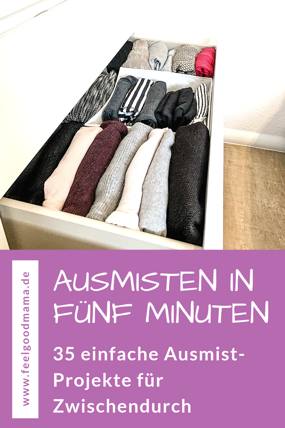 Ausmisten in 5 Minuten ausmisten, Ordnung, Organisation, Planung, Ausmisten in fünf Minuten, Ausmist-Projekte, Entrümpeln, Unordnung, Mama, Eltern, Kinder, Minimalismus