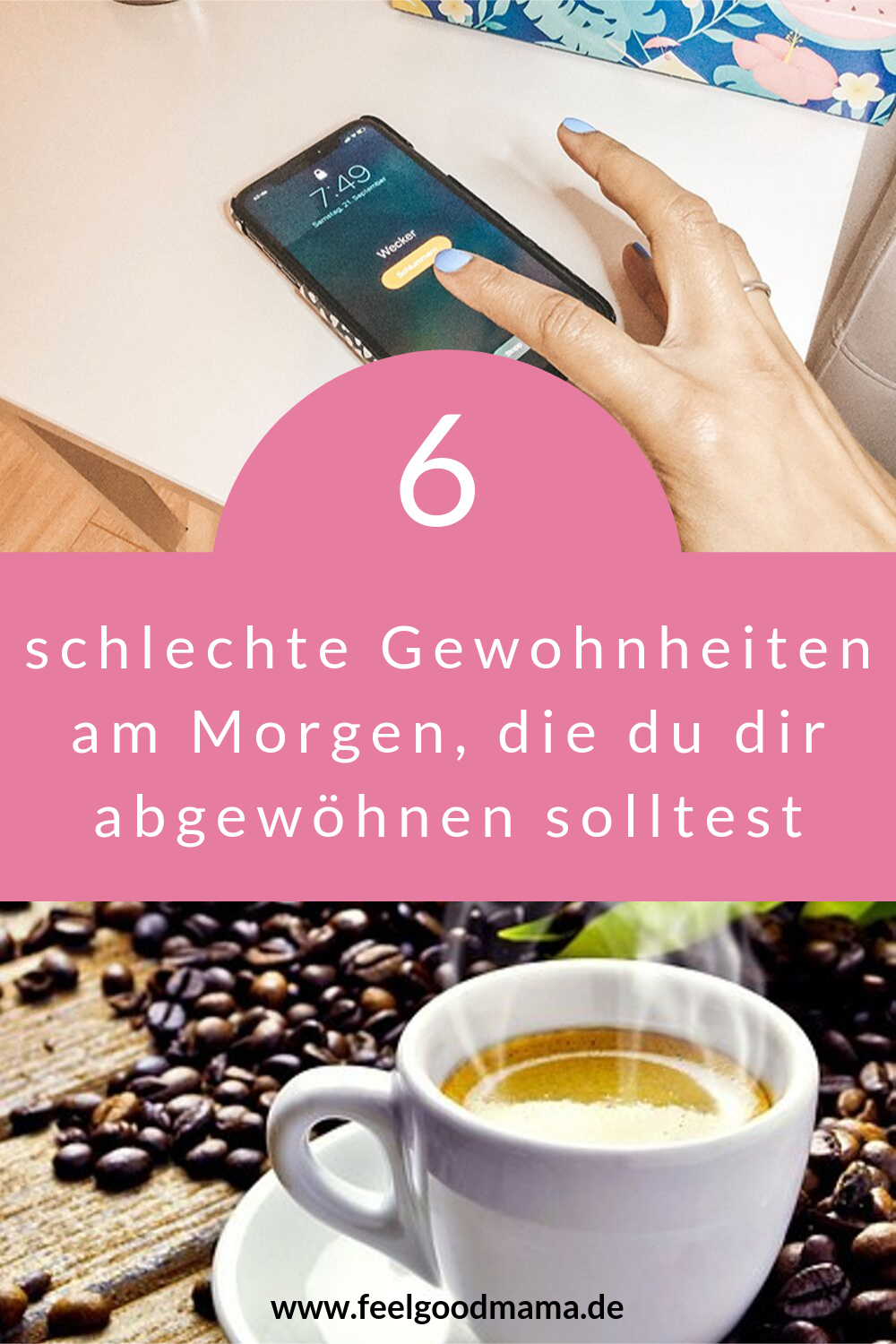 6 schlechte Gewohnheiten am Morgen zum abgewöhnen Morgenroutine, Gewohnheiten, besser Schlafen, positiv in den Tag starten, perfekter Start in den Tag, Energie, Morgenroutine Kinder, Schlummerfunktion, Handy, Wecker, aufstehen