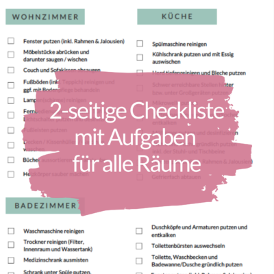 Frühjahrsputz mit System: eine Schritt-für-Schritt Anleitung