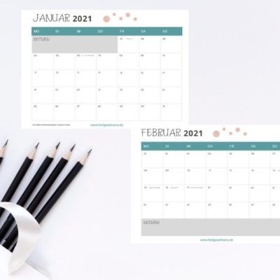 Kalender 2021 zum Ausdrucken – kostenlos