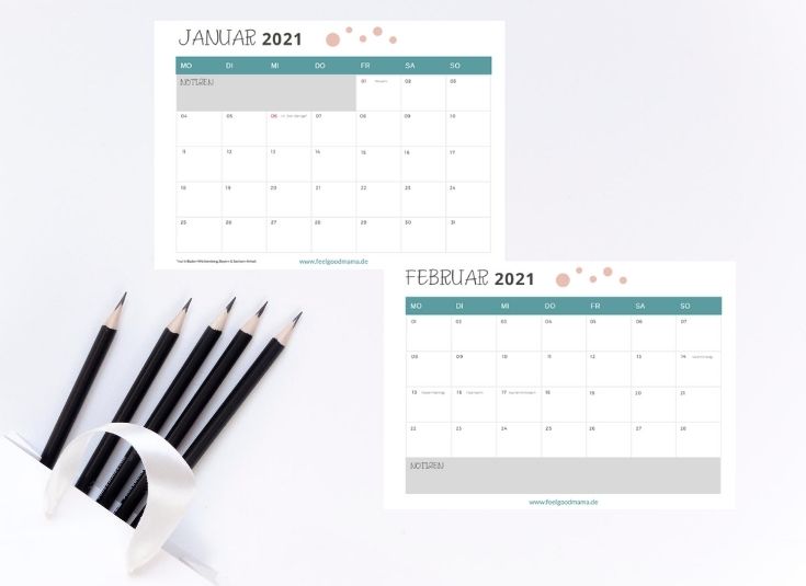 Kalender 2021 Zum Ausdrucken Kostenlos Feelgoodmama