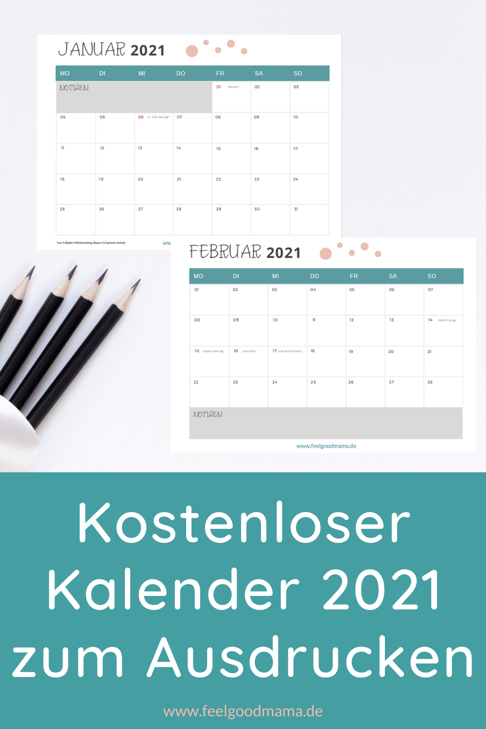 Kalender 2021 Zum Ausdrucken Kostenlos Feelgoodmama