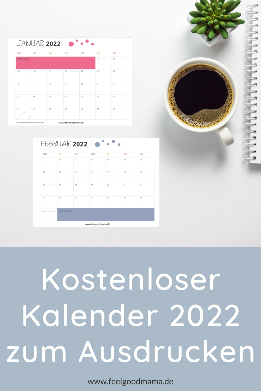 Kostenloser Kalender 2021 zum Ausdrucken_Pin