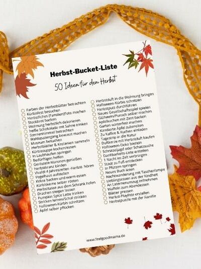 Herbst, Herbst Ideen, Herbst mit Kindern, Herbstliste, Herbst-Bucket-Liste,